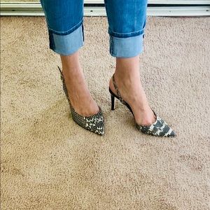 Neiman Marcus snake skin heels